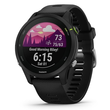 Garmin Forerunner 255 Music, GPS Running Smartwatch with Music, Advanced Insights, Long-Lasting Battery, Black