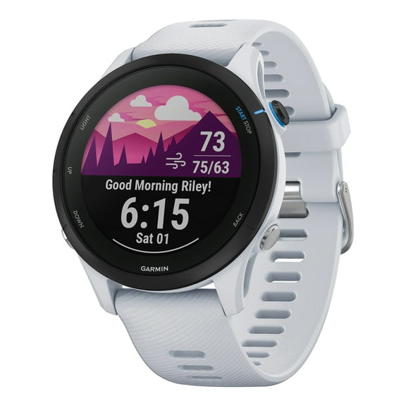 Garmin Forerunner 255 Music, GPS Running Smartwatch with Music, Advanced Insights, Long-Lasting Battery, White