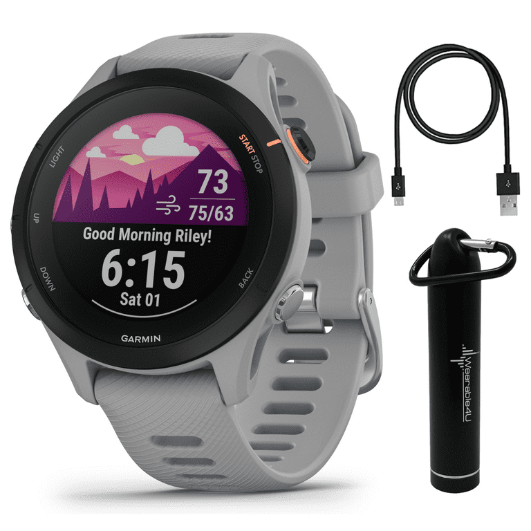  Garmin Forerunner 245 Music, GPS Running Smartwatch with Music  and Advanced Dynamics, White : Electronics
