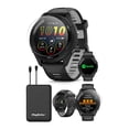 thumbnail image 1 of Garmin Forerunner 265 (Black/Powder Gray) Running GPS Smartwatch | Power Bundle with PlayBetter HD Screen Protectors & Portable Charger, 1 of 7