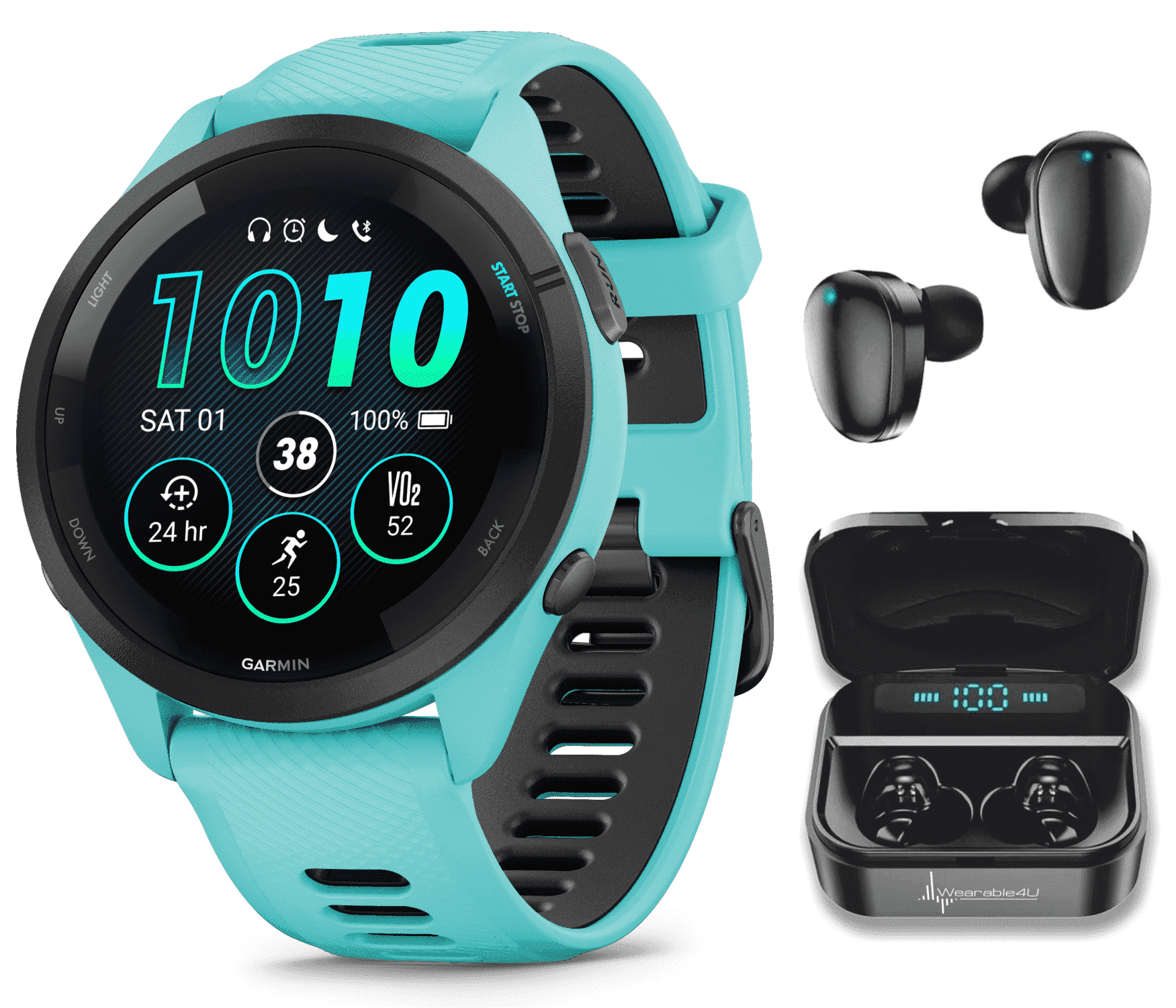 Garmin Forerunner 265S GPS Running Smartwatch, AMOLED Touchscreen