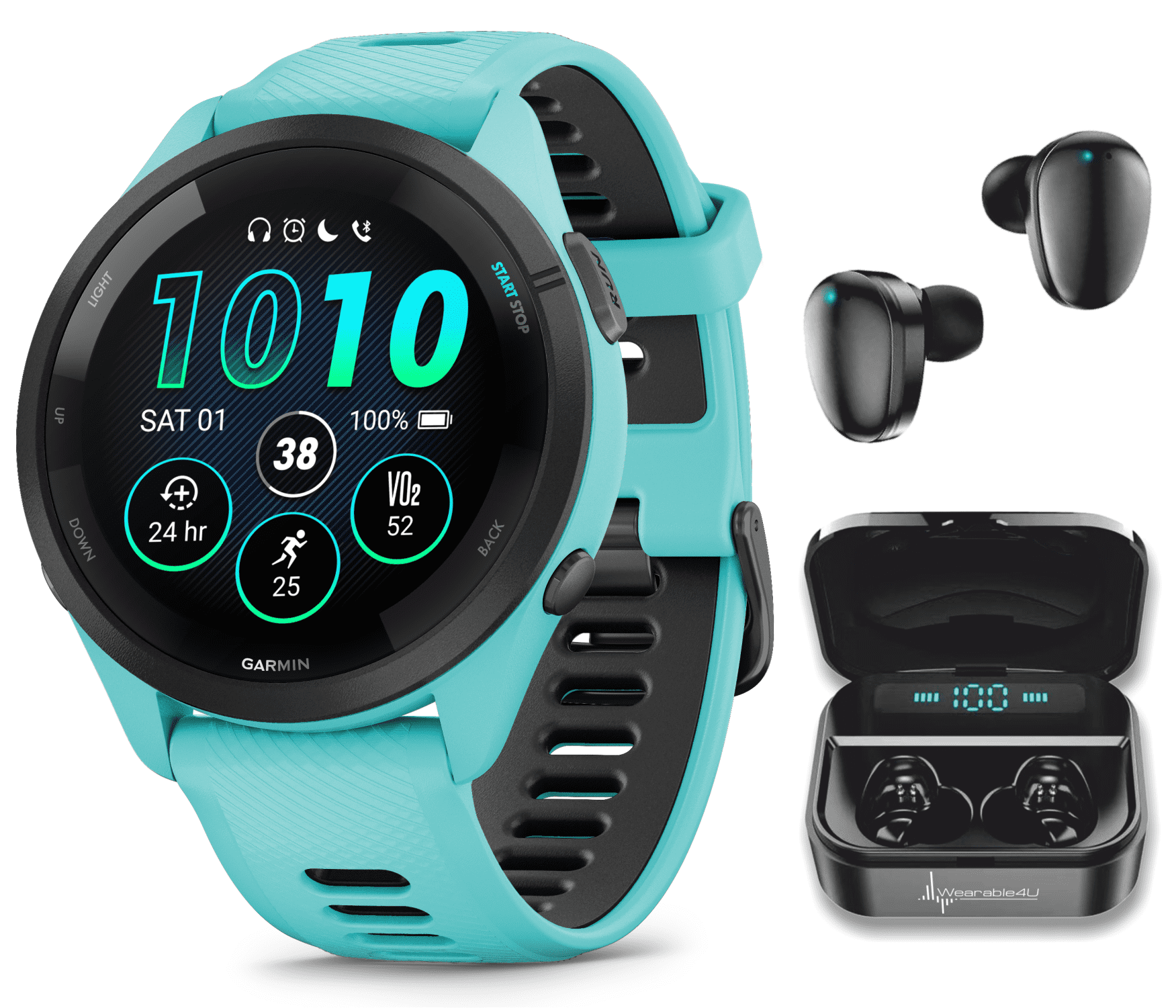  Garmin Forerunner 265 Running Smartwatch, Colorful