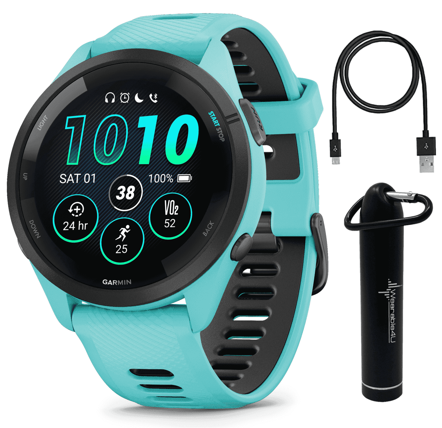 Garmin Forerunner 265S Music GPS Running Smartwatch with AMOLED