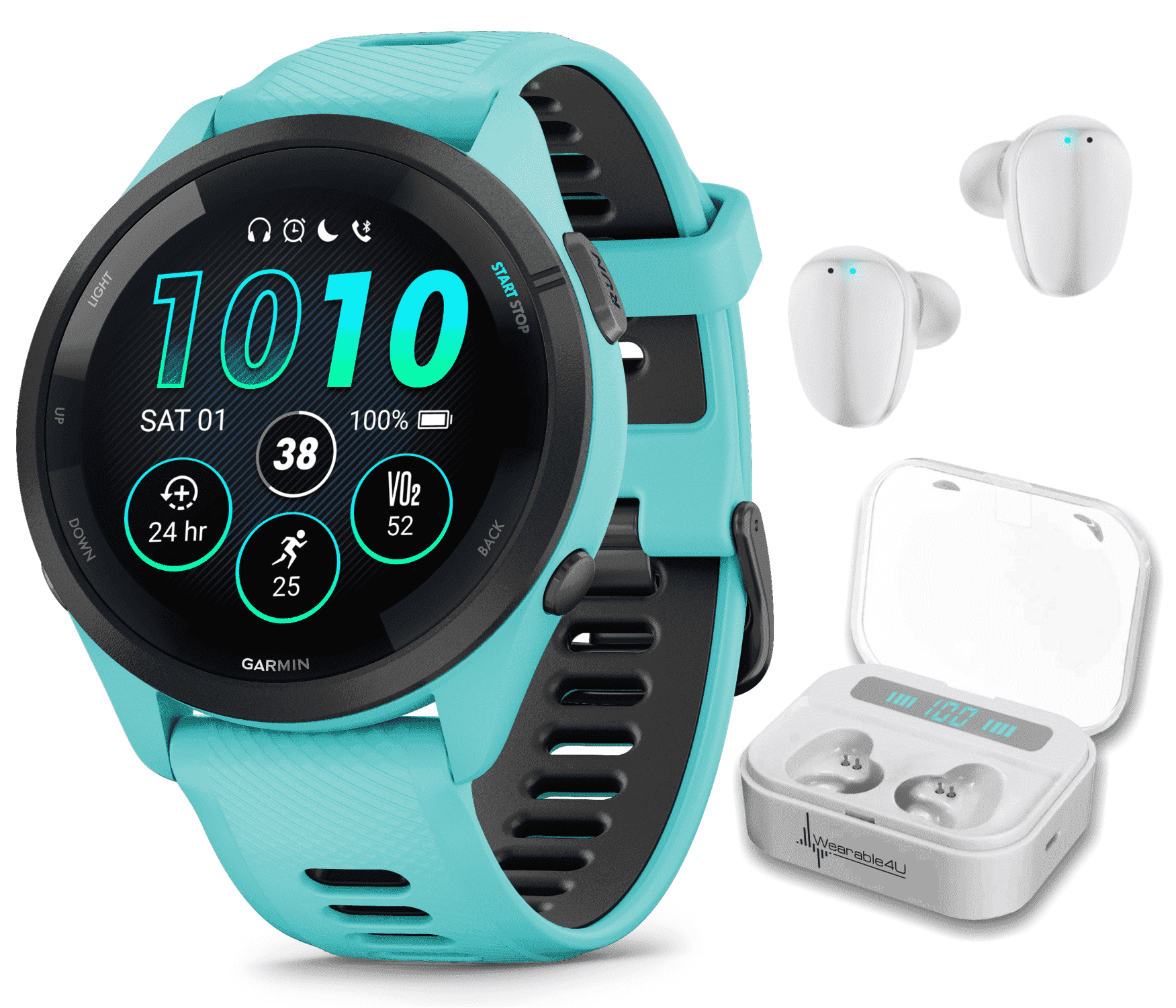 あ*お様 Garmin Forerunner 265 ホワイト/ブルー Amazon.com: PlayBetter Garmin Forerunner 265 (Whitestone/Tidal