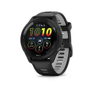 Garmin Forerunner 265  Running Smartwatch, Colorful AMOLED Display, Training Metrics and Recovery Insights, Black and Powder Gray