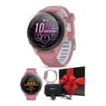 thumbnail image 1 of Garmin Forerunner 265S (Light Pink/Whitestone) Running GPS Smartwatch | Gift Bundle with HD Screen Protectors, Wall Adapter & Hard Case, 1 of 7
