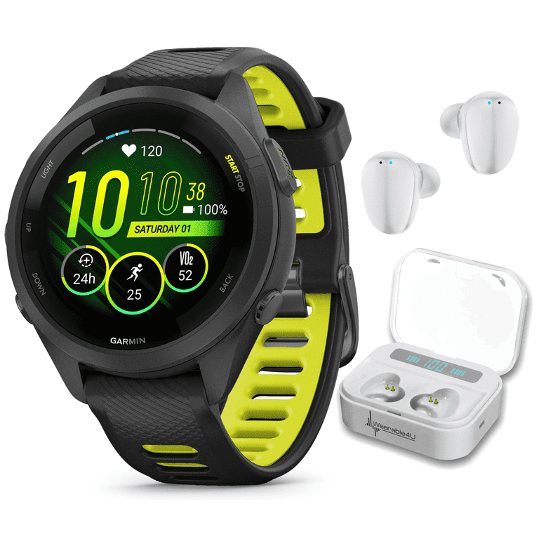 Garmin Forerunner 265S Music GPS Running Smartwatch, Black