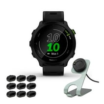 Garmin Forerunner 55 GPS Running Smartwatch (Black) with Charging Stand