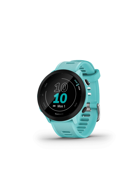 Forerunner 55, GPS Running Watch with Daily Suggested Workouts, Up to 2 weeks of Battery Life, Aqua
