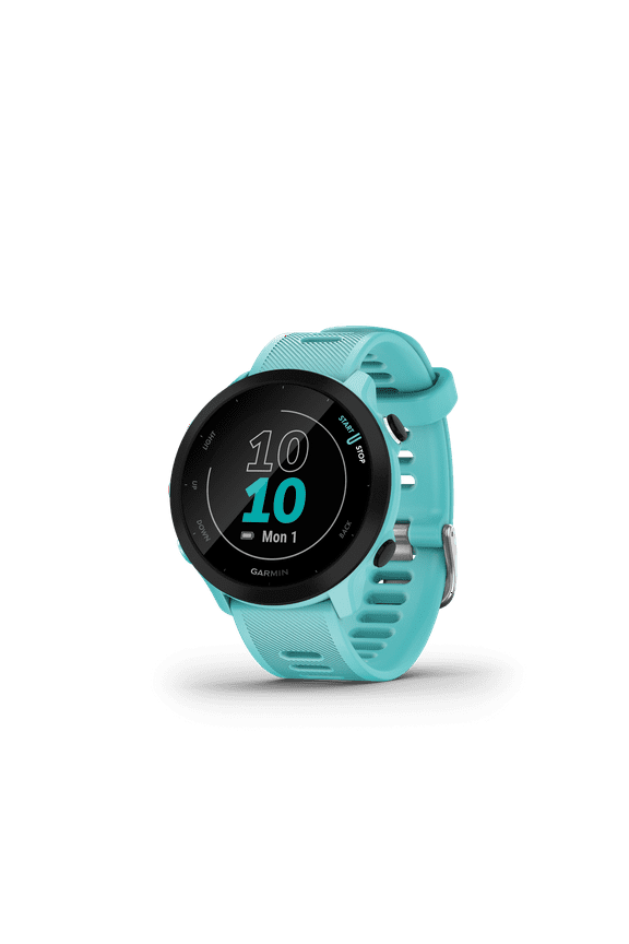 Forerunner 55, GPS Running Watch with Daily Suggested Workouts, Up to 2 weeks of Battery Life, Aqua