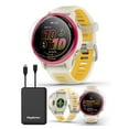 thumbnail image 1 of Garmin Forerunner 570 (42mm - Bone/Mango) Running GPS Smartwatch Bundle with PlayBetter Portable Charger & HD Screen Protectors, 1 of 7