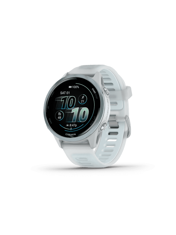 Forerunner 570 - 42mm, Cloud Blue Aluminum with Translucent Whitestone/Cloud Blue Band