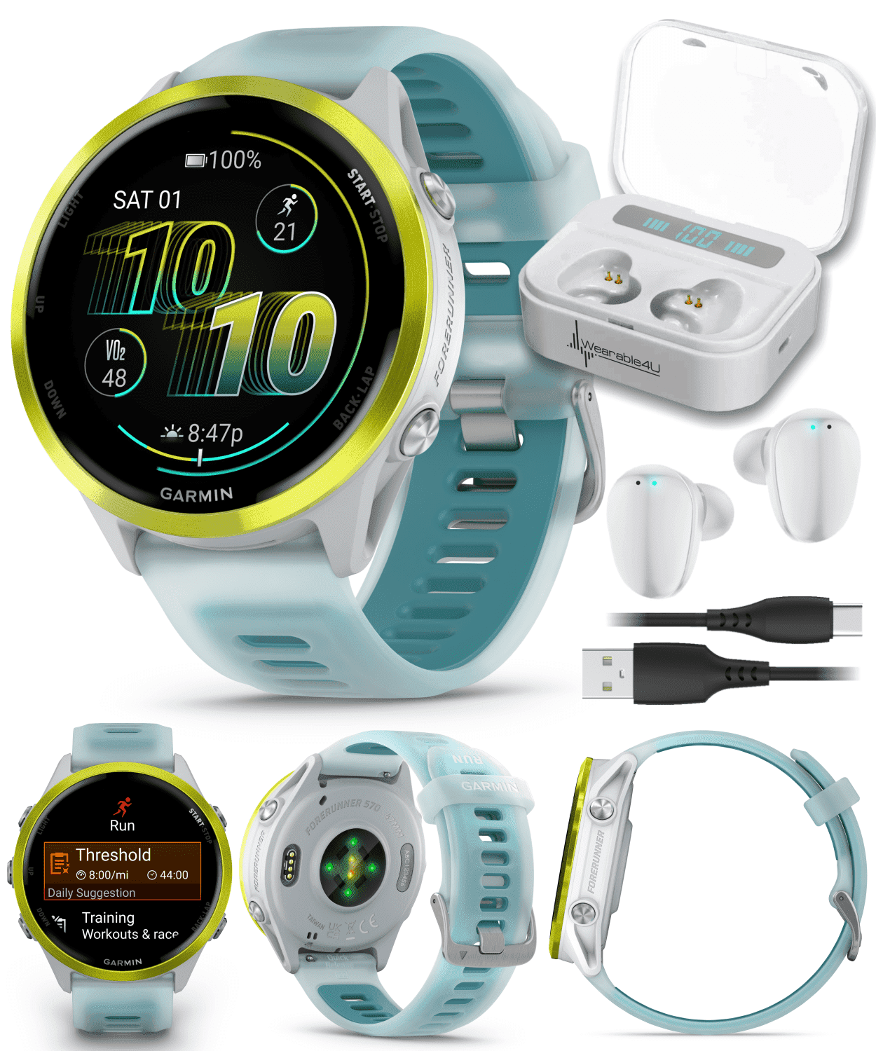 Garmin Forerunner 570 47mm Advanced GPS Running & Triathlon