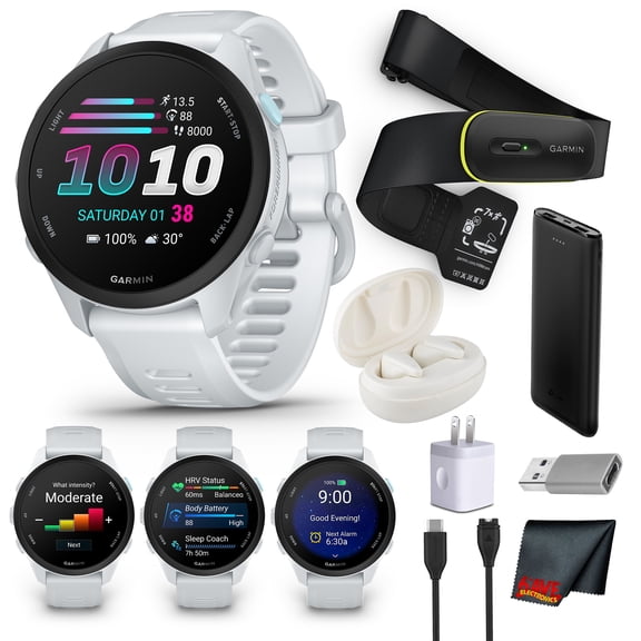 Garmin Forerunner 70 GPS Running Smartwatch | Whitestone | + Bundle