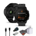 thumbnail image 1 of Garmin Forerunner 955 Solar Smartwatch - Black, GPS Running, Fitness Smart Watch For Men And Women With Solar Charging Capabilities, Tailored To Triathletes, Bundle With Charging Adapter and More, 1 of 5