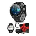 thumbnail image 1 of Garmin Forerunner 965 GPS Smartwatch (Black/Powder Gray) Gift Box, Screen Protectors, Adapter & Case, 1 of 7