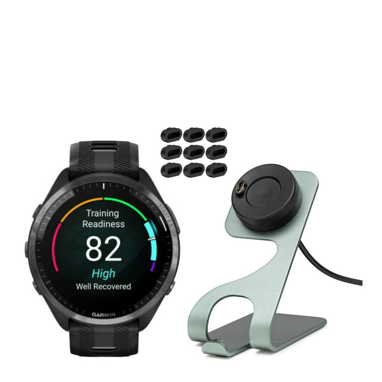 Garmin Forerunner 965 GPS Running Smartwatch (Black) with Charger