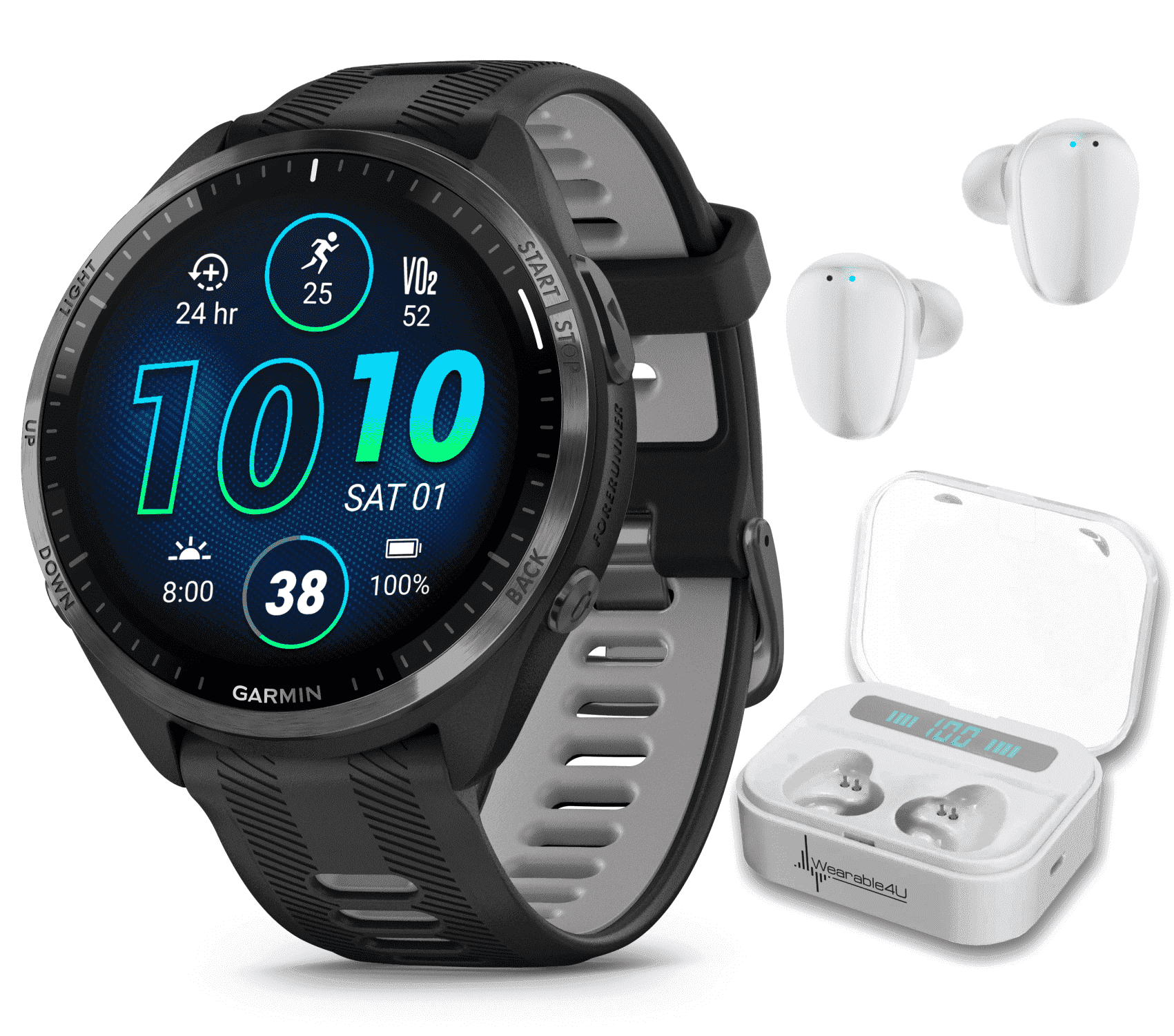 【美品】Garmin ガミン Forerunner 965 (0169) Garmin Forerunner 965 GPS Running & Triathlon Watch, AMOLED