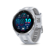 Garmin Forerunner 965 Running Smartwatch, Colorful AMOLED , Training Metrics and Recovery Insights, Whitestone and Powde