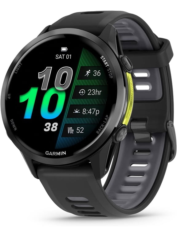 Forerunner 970, 47mm, Carbon Gray DLC Titanium, Black/Whitestone (SOLD WITHOUT MANUFACTURER WARRANTY)