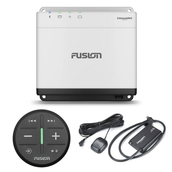 Garmin Fusion MS-WB675 Marine Hideaway Stereo with Digital Signal Processing (DSP) with ARX70WB Wireless Remote, Black, and SXV300v1 Satellite Radio Tuner