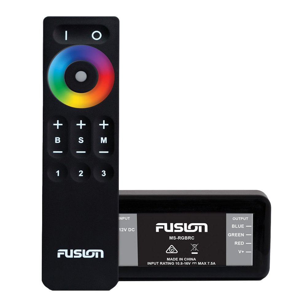 Black Wireless RGB LED Remote Control for Marine Speakers