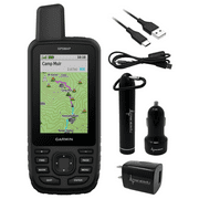 Garmin GPSMAP 67 Rugged GPS Hiking Handheld, Expanded GNSS Support, 3in Display with Wearable4U Power Pack Bundle