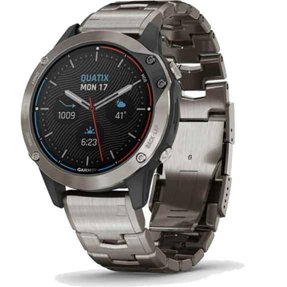 Garmin Garmin Quatix 6 Titanium Premium Marine Smartwatch Comprehensive Boat Connectivity