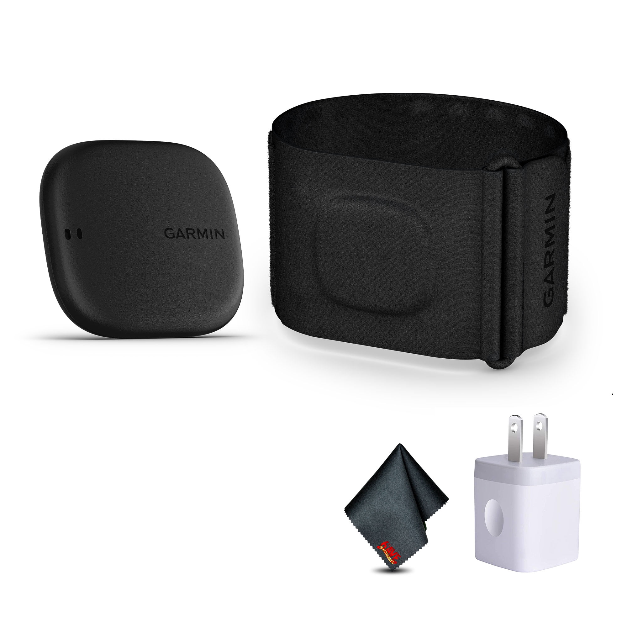 Garmin Index Sleep Monitor Small / Medium Bundle With USB Wall Charger Adapter + Microfiber Cleaning Cloth