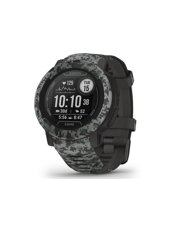 Instinct 2, Camo-Edition, GPS Outdoor Watch, Multi-GNSS Support, Trackback Routing, Graphite Camo