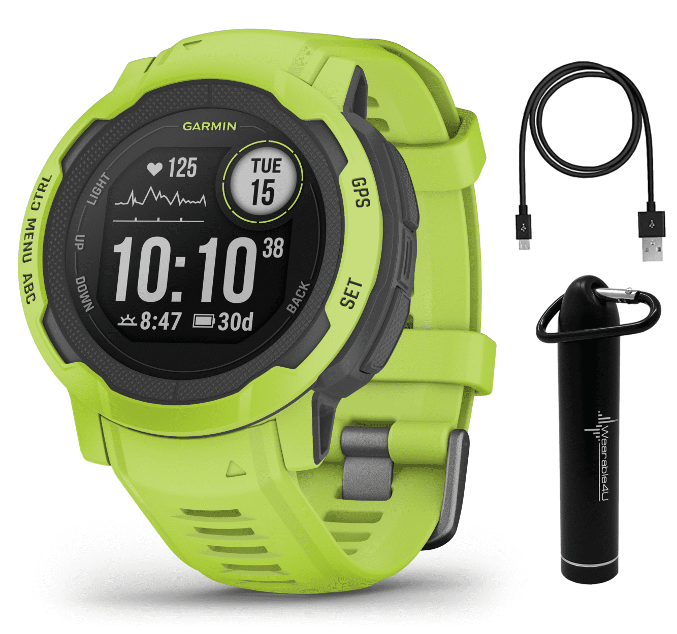 Garmin Instinct 2 GPS Rugged Outdoor Smartwatch, Electric Garmin Instinct 2 GPS Rugged Outdoor Smartwatch, Electric