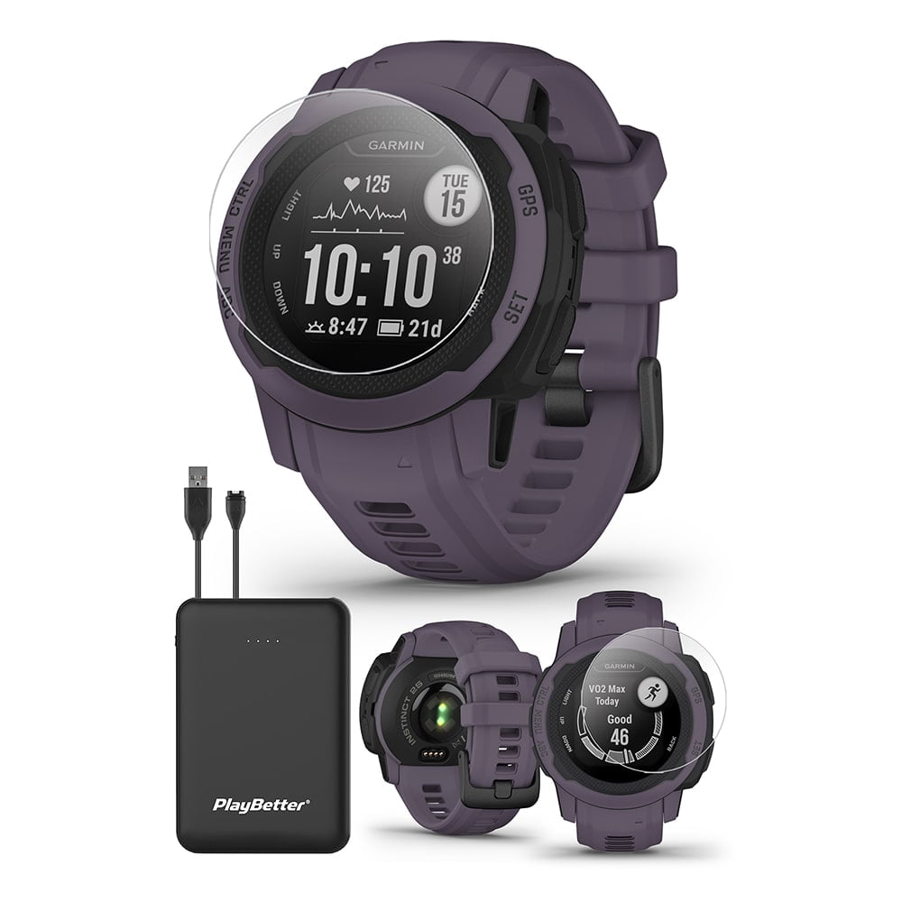 PlayBetter Garmin Instinct 2/2S Solar GPS Smartwatch, Rugged
