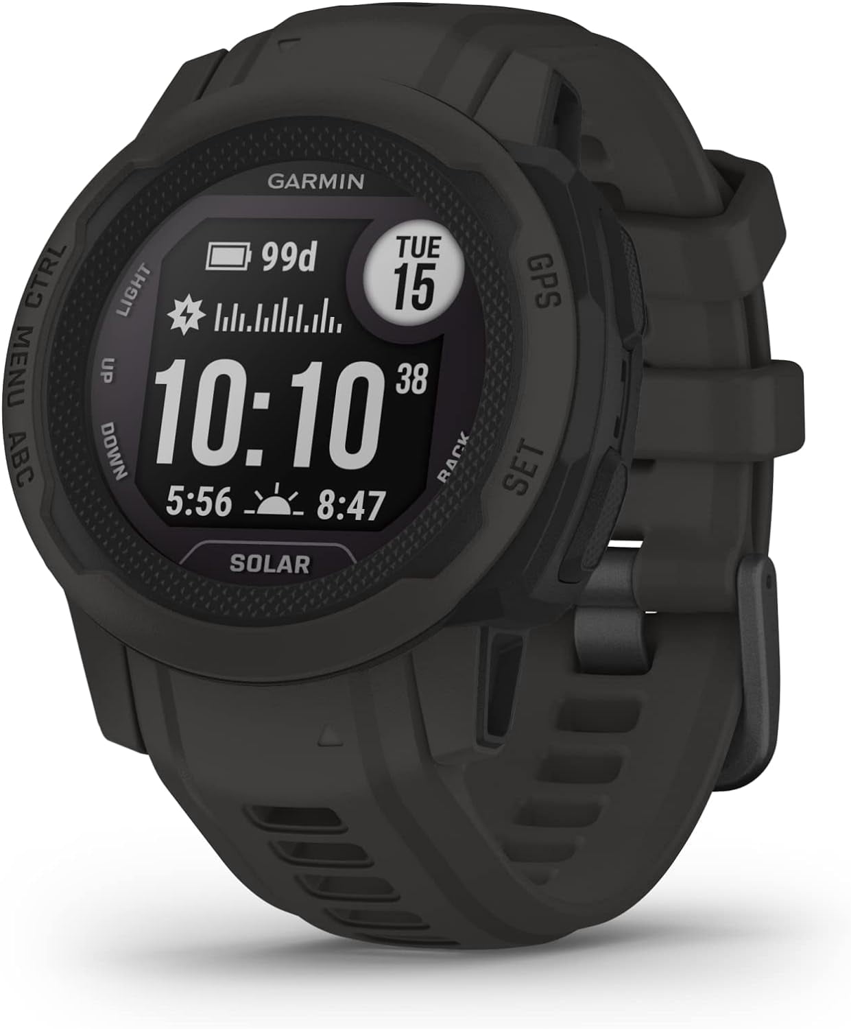 Instinct 2S Solar, Smaller-Sized Rugged Outdoor Watch with GPS, with Solar Charging Capabilities (SOLD WITHOUT MANUFACTURER WARRANTY)