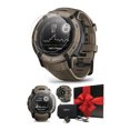 thumbnail image 1 of Garmin Instinct 2X Solar Tactical GPS Smartwatch Coyote Tan Bundle w/ Screen Protectors & Case, 1 of 2