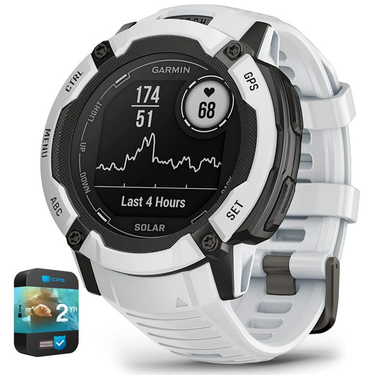 Garmin Instinct 2X Solar Rugged GPS Wristwatch Whitestone Garmin Instinct 2X Solar Rugged GPS Wristwatch Whitestone