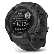 Open Box Garmin Instinct 2X Solar Rugged GPS Smartwatch, Graphite with Power Glass Lens, LED Flashlight