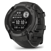 Garmin Instinct 2X Solar Rugged GPS Smartwatch, Graphite with Power Glass Lens, LED Flashlight