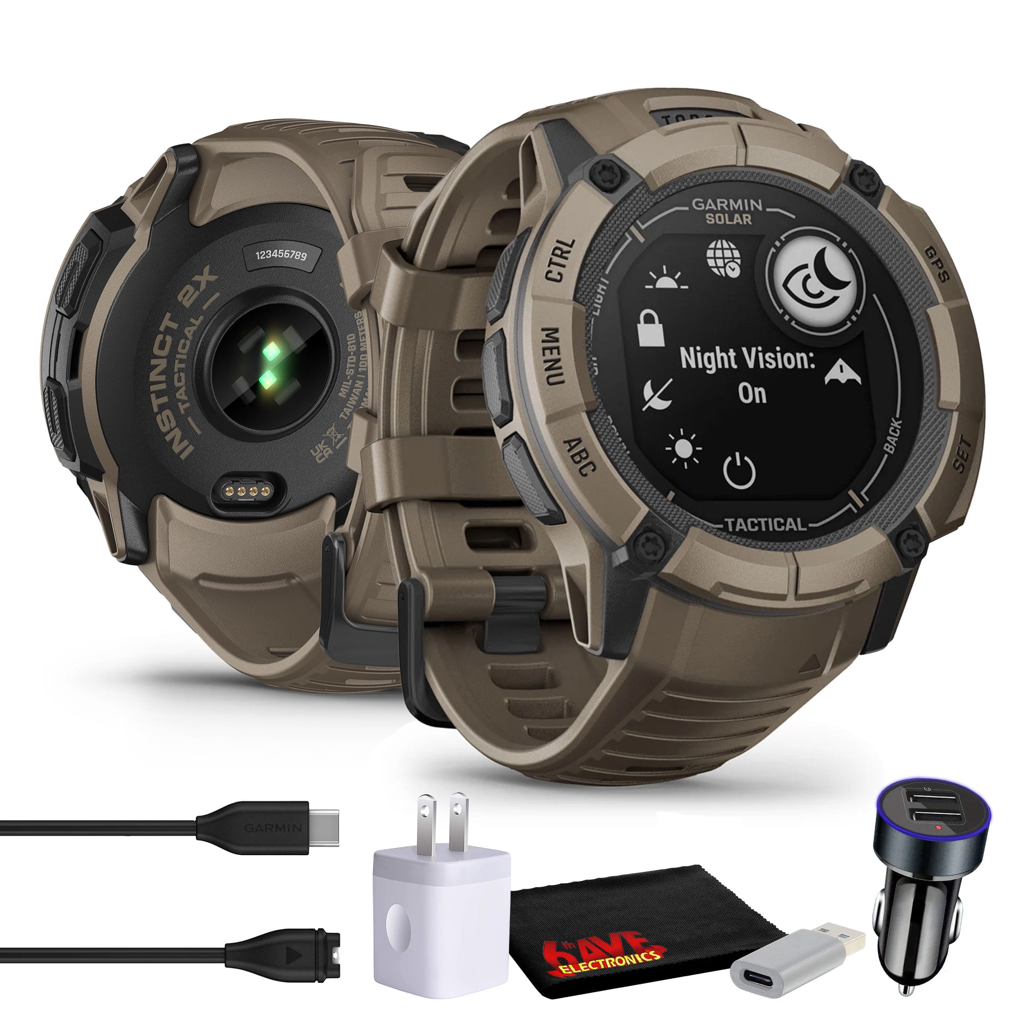 Garmin Instinct 2X Solar - Tactical Edition Coyote Tan Garmin Instinct 2X Solar - Tactical Edition Coyote Tan
