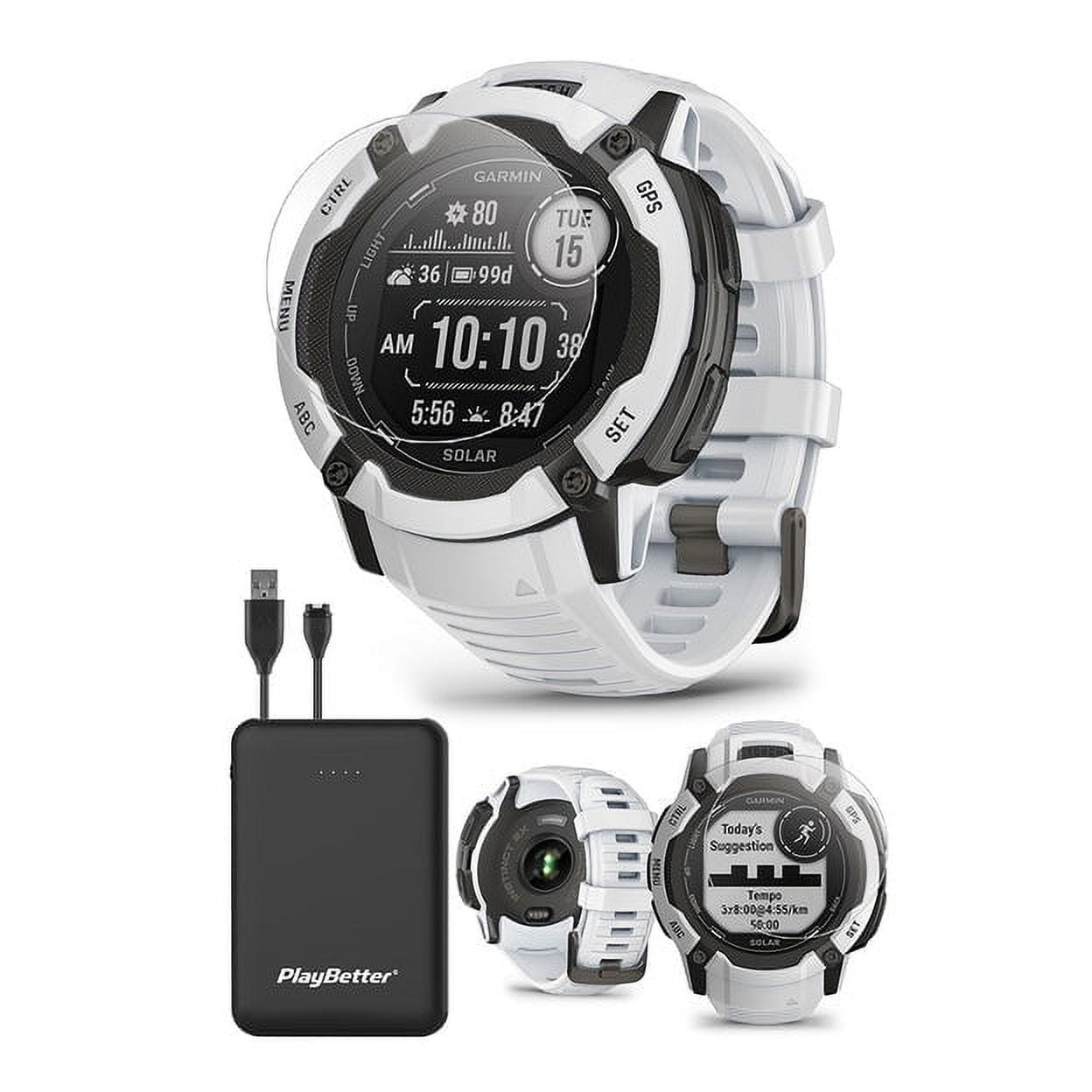 Garmin Instinct 2X Solar Rugged GPS Smartwatch, Moss — Beach Camera