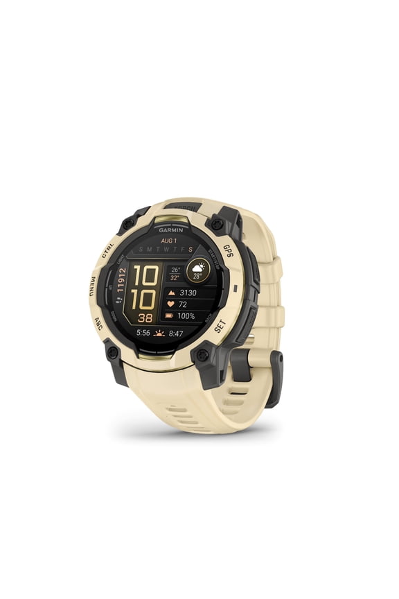 Instinct 3 – 45 mm, AMOLED Display, Rugged Outdoor GPS Smartwatch, Built-In Flashlight, Alpine Rush Collection Limited Edition Color, Citrine with Citrine Band