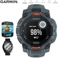 thumbnail image 1 of Garmin Instinct 3 45 mm Outdoor GPS Smartwatch SOLAR Twilight with Twilight Band 010-02934-01 Bundle with 2 YR CPS Enhanced Protection Pack & Deco Essentials 2x Screen Protector, 1 of 12