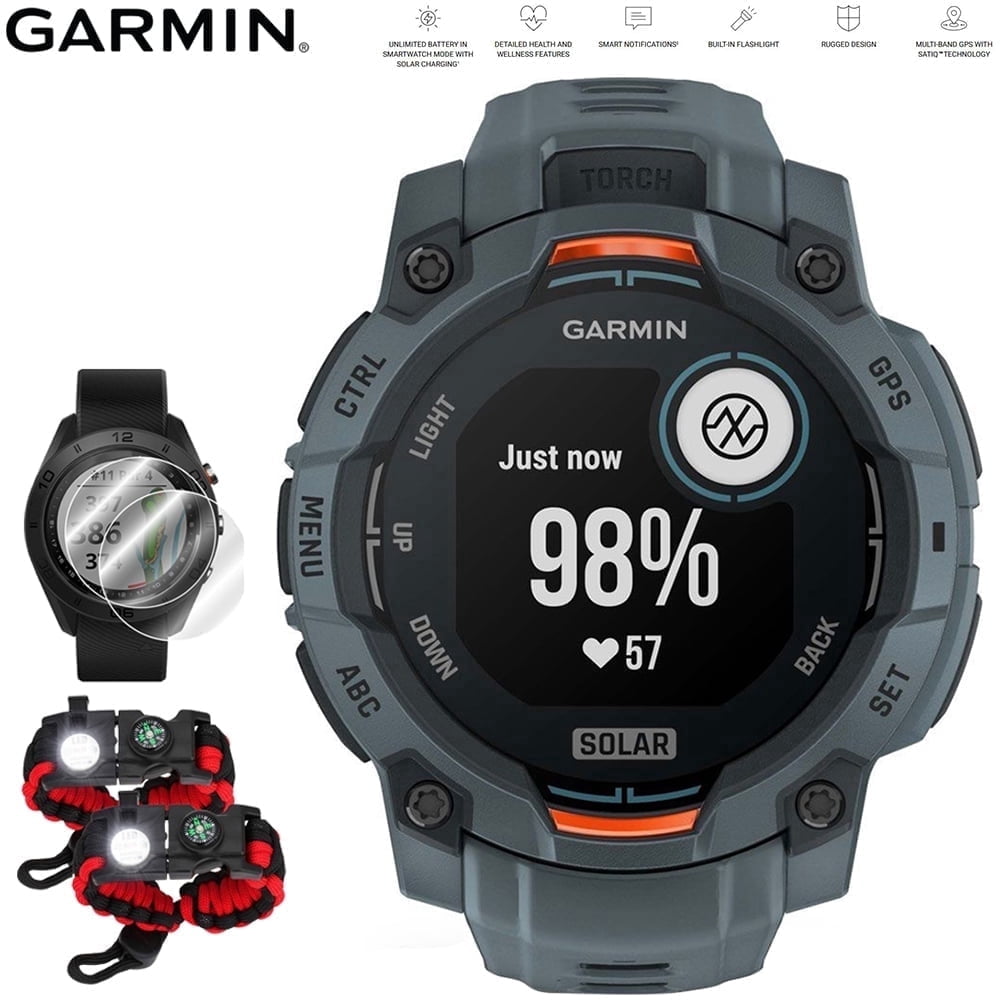 Garmin Instinct 3 45 mm Outdoor GPS Smartwatch SOLAR Twilight with