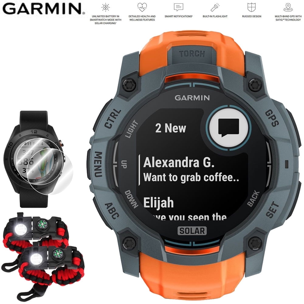Garmin Instinct 3 50 mm Outdoor GPS Smartwatch SOLAR Twilight with