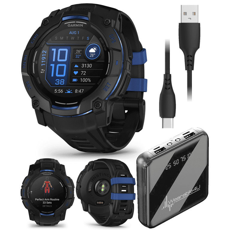 Garmin Instinct 3 Rugged Outdoor GPS Smartwatch – 50mm AMOLED
