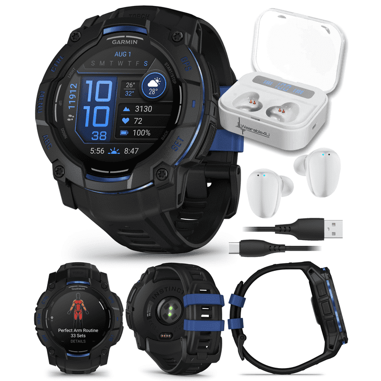 Garmin Instinct 3 Rugged Outdoor GPS Smartwatch – 50mm AMOLED