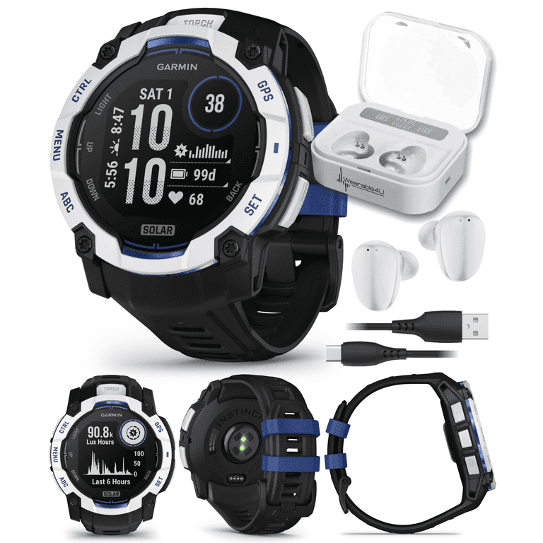 GarminのInstinct（ホワイト）になります Garmin Instinct 3 Rugged Outdoor GPS Smartwatch 50mm Solar