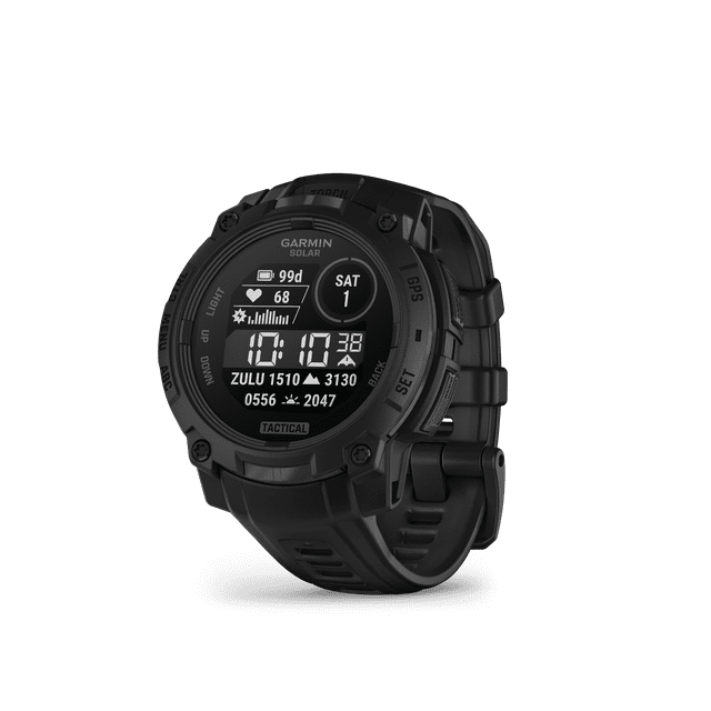 Garmin Instinct 3 Tactical Edition, 45mm, Solar Charged Display, Rugged Outdoor GPS Smartwatch