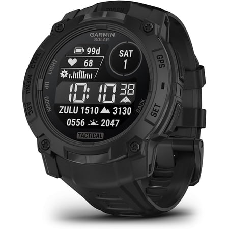 Garmin Instinct 3 Tactical Edition, 50mm, Solar Charged Display, Rugged Outdoor GPS Smartwatch (Sold without manufacturer warranty)