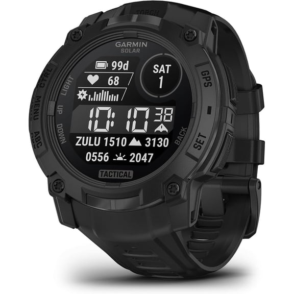 Garmin Instinct 3 Tactical Edition, 50mm, Solar Charged Display, Rugged Outdoor GPS Smartwatch (Sold without manufacturer warranty)