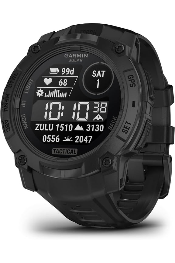 Instinct 3 Tactical Edition, 50mm, Solar Charged Display, Rugged Outdoor GPS Smartwatch (Sold without manufacturer warranty)